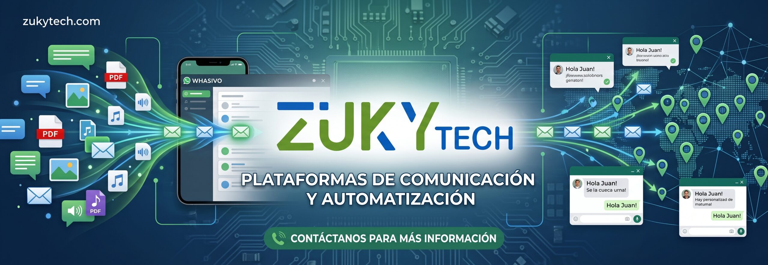 Multiplica el alcance de tu negocio con envíos masivos inteligentes por WhatsApp.