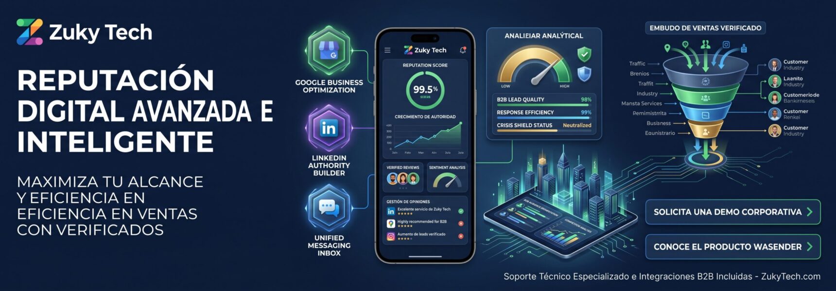 Zuky Tech estructuramos estrategias de posicionamiento corporativo y gestión de reputación para directores y empresas que buscan proyectar liderazgo y seguridad en su sector. 📩 Agenda una sesión de diagnóstico con nuestros especialistas. #ZukyTech #ReputacionOnline #EstrategiaB2B #CorporateBranding #PresenciaDigital Zuky Tech estructuramos estrategias de posicionamiento corporativo y gestión de reputación para directores y empresas que buscan proyectar liderazgo y seguridad en su sector. 📩 Agenda una sesión de diagnóstico con nuestros especialistas. #ZukyTech #ReputacionOnline #EstrategiaB2B #CorporateBranding #PresenciaDigital