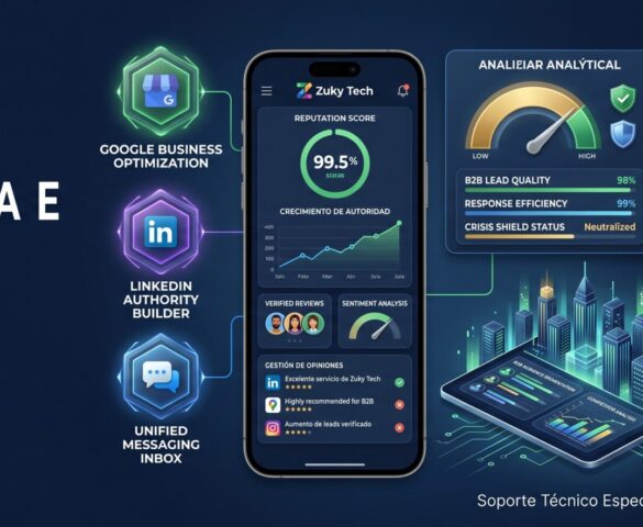 Zuky Tech estructuramos estrategias de posicionamiento corporativo y gestión de reputación para directores y empresas que buscan proyectar liderazgo y seguridad en su sector. 📩 Agenda una sesión de diagnóstico con nuestros especialistas. #ZukyTech #ReputacionOnline #EstrategiaB2B #CorporateBranding #PresenciaDigital