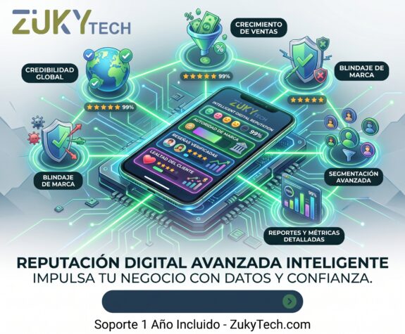 Zuky Tech gestionamos tu presencia digital de forma integral: 🔹 Optimización de perfiles con Social SEO. 🔹 Gestión estratégica de reseñas y reputación en Google. 🔹 Creación de contenido con enfoque de autoridad y ventas. 🔹 Blindaje de marca ante comentarios y crisis digitales. 🚀 Haz que tu reputación online trabaje a favor de tus ventas. 📩 Escríbenos para solicitar un diagnóstico de tu marca. #ZukyTech #ReputacionDigital #PosicionamientoWeb #SocialSEO #BrandingEmpresarial #MarketingDigital Opción Profesional