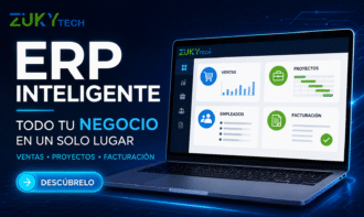 ERP para empresas, CRM empresarial, software de gestión empresarial, gestión de clientes, recursos humanos, facturación, gestión de proyectos, Zuky Tech Worksuite, software empresarial Colombia.